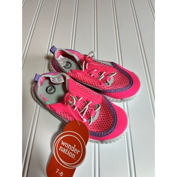 Wonder Nation Girls Toddler Swim Water Shoes Beach Sandals Sz 7/8 NWT - Picture 2 of 5